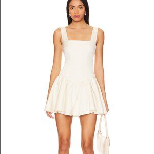 WEWOREWHAT Corset Peplum Satin Mini Dress NWT